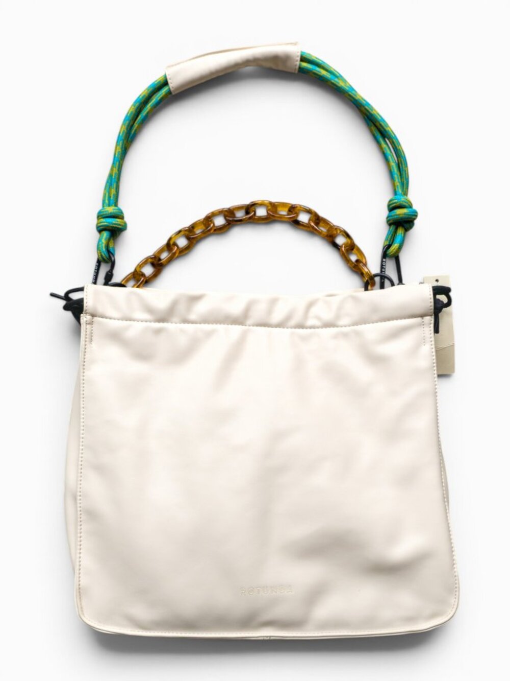 Rotunda Sant Hobo Off-White PU Leather Bag w/ Dustbag NWT